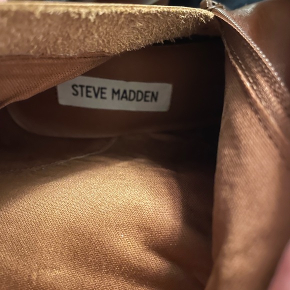 Steve Madden Sierra Tan Leather Heeled Boots Size 6.5 M - Picture 13 of 13